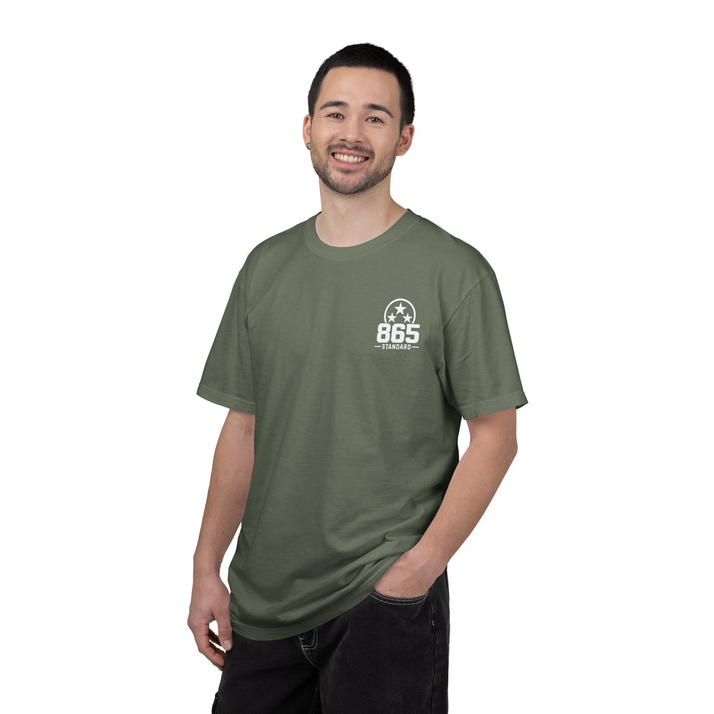 Black Lab Hunting T-Shirt — Retriever Dog & Rifle Outdoors Graphic