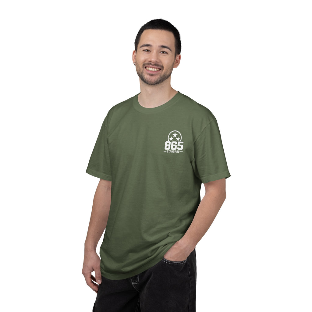 Black Lab Hunting T-Shirt — Retriever Dog & Rifle Outdoors Graphic